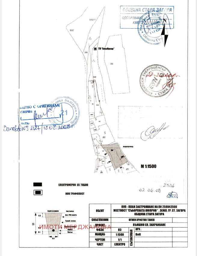 Продава  Парцел град Стара Загора , Загорка , 1000 кв.м | 76358311 - изображение [2]