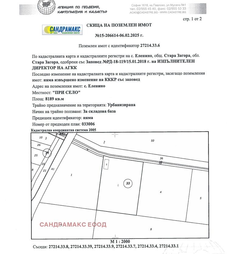 Продава ПАРЦЕЛ, с. Еленино, област Стара Загора, снимка 15 - Парцели - 49612088