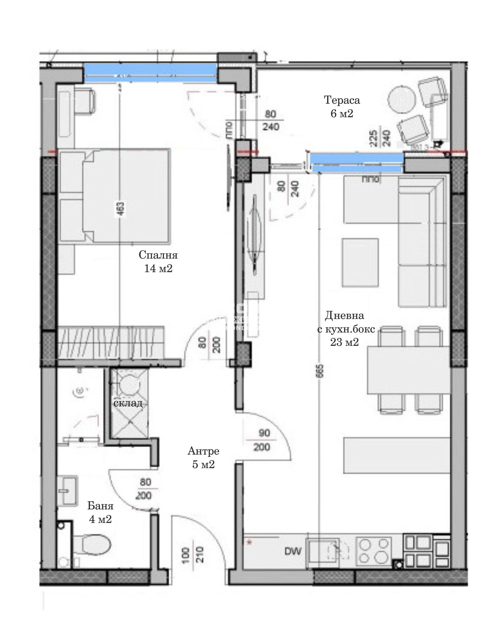 Продава 2-СТАЕН, гр. Пловдив, Остромила, снимка 3 - Апартаменти - 50017406