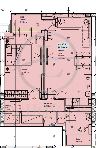 À venda  1 quarto Plovdiv , Ostromila , 73 m² | 79575621 - imagem [4]