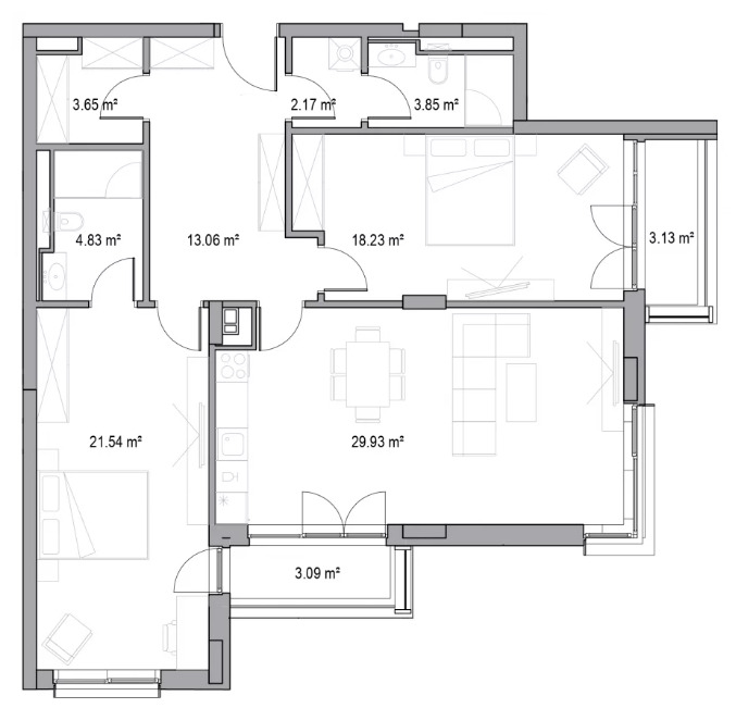 Продава 3-СТАЕН, гр. Пловдив, Христо Смирненски, снимка 2 - Апартаменти - 52814567