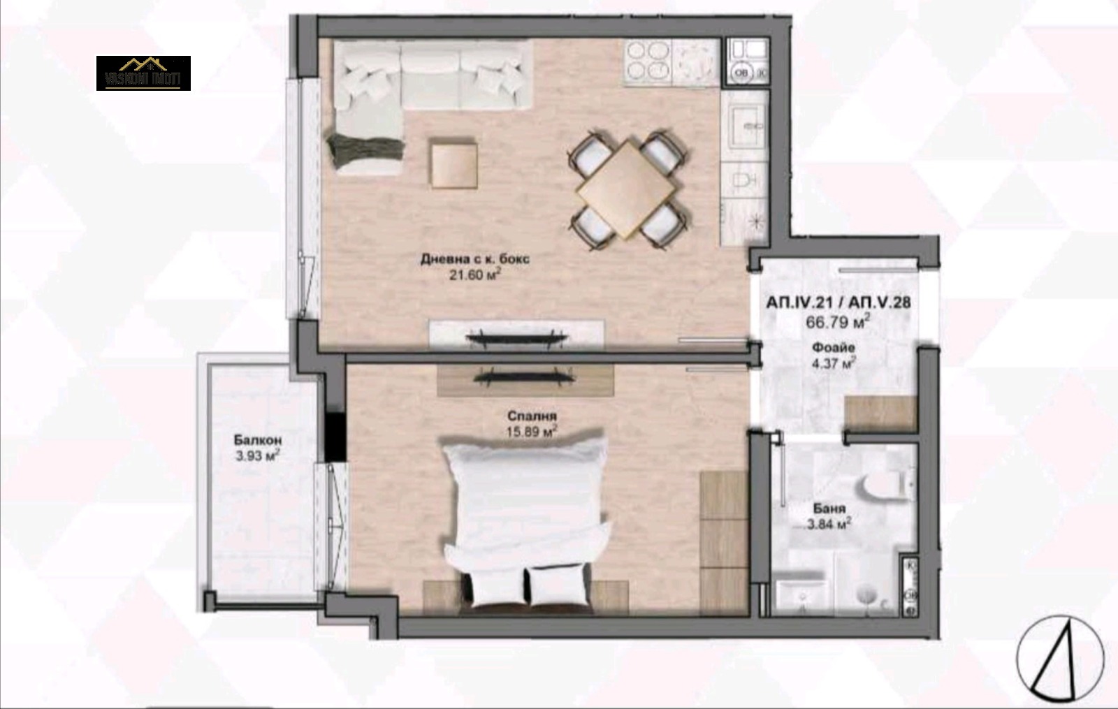 Продава 2-СТАЕН, гр. София, Банишора