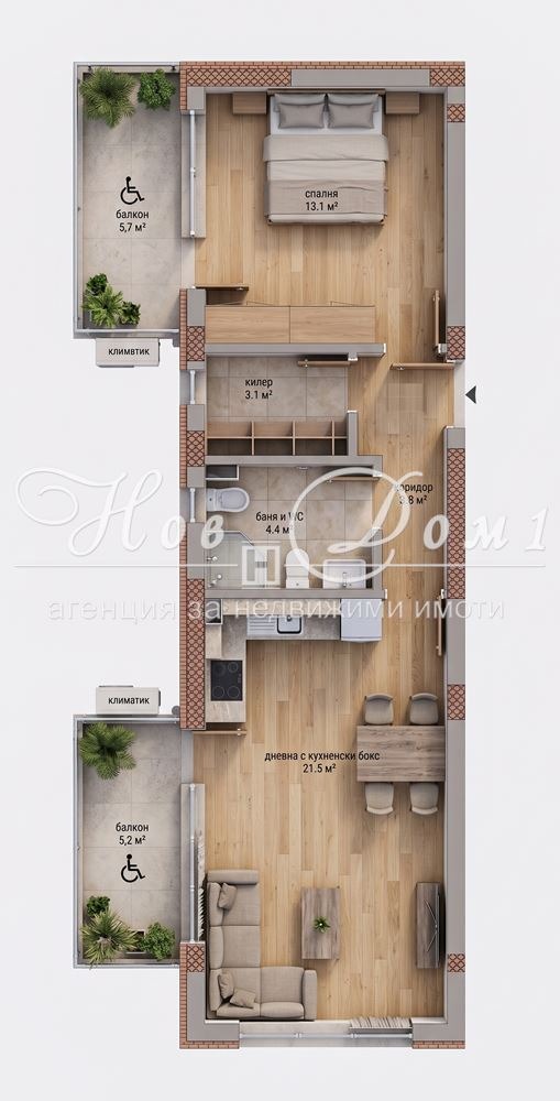 Продава 2-СТАЕН, гр. Варна, Левски 1, снимка 6 - Апартаменти - 56323351
