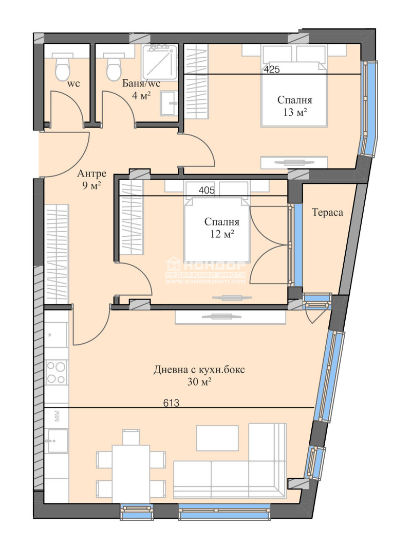 Продава  3-стаен град Пловдив , Кършияка , 105 кв.м | 95391063 - изображение [2]