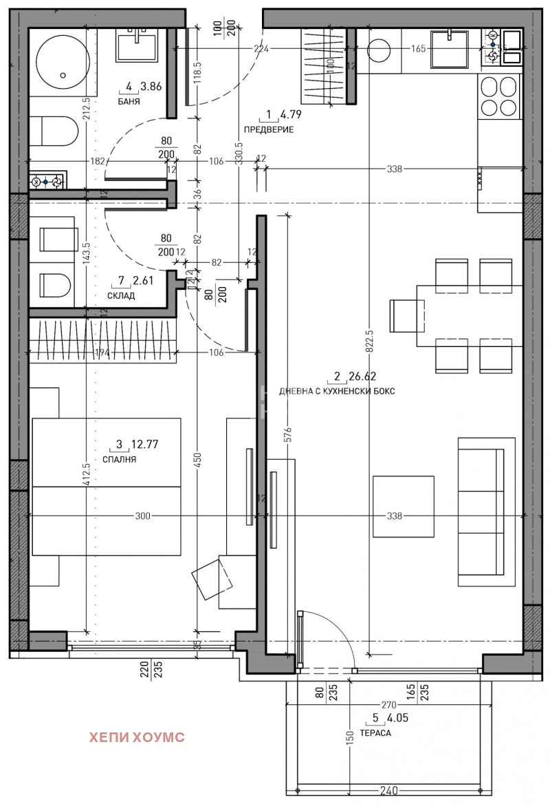 Продава 2-СТАЕН, гр. София, Малинова долина, снимка 2 - Aпартаменти - 47511468