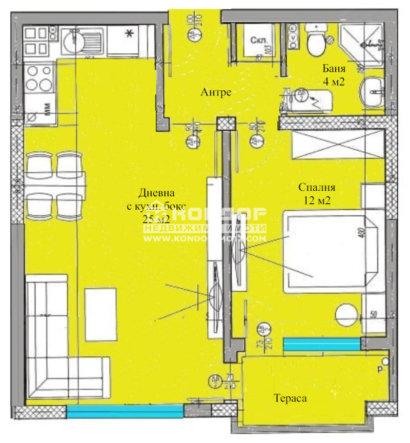 Продава  2-стаен град Пловдив , Остромила , 64 кв.м | 92916522 - изображение [15]