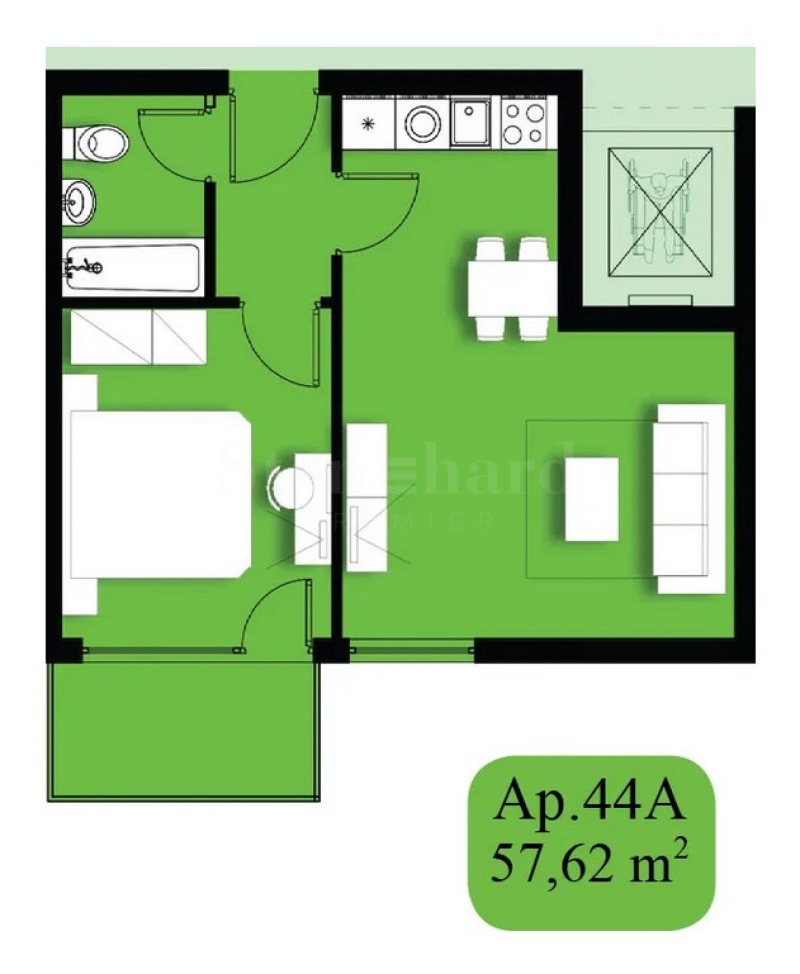 Продава 2-СТАЕН, гр. Свети Влас, област Бургас, снимка 2 - Апартаменти - 53119864