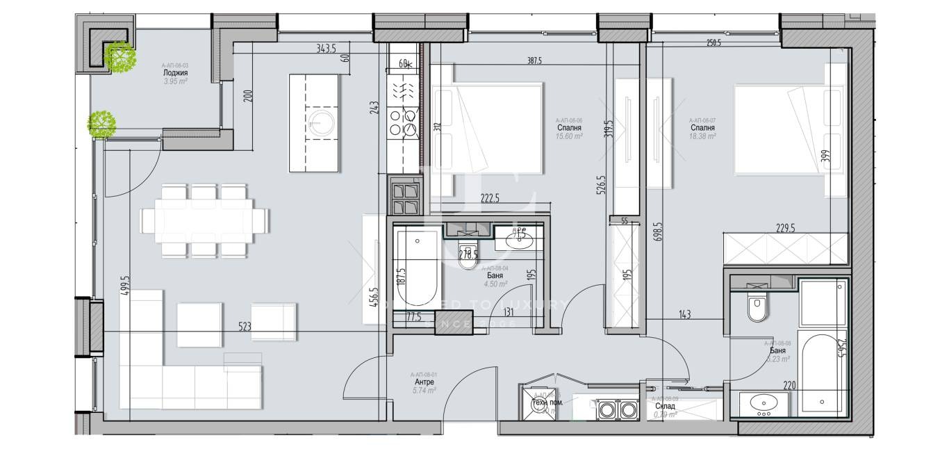 Продава 3-СТАЕН, гр. София, Кръстова вада, снимка 5 - Апартаменти - 53803060