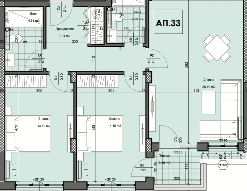 Продава  3-стаен град Пловдив , Кършияка , 111 кв.м | 21741940 - изображение [3]