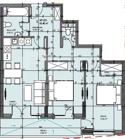 Продава  3-стаен град София , Левски Г , 100 кв.м | 80054157 - изображение [2]