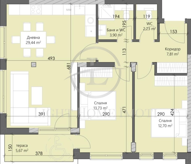 Myytävänä  2 makuuhuonetta Plovdiv , Karšijaka , 110 neliömetriä | 64180800 - kuva [5]
