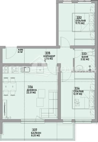 Продава 3-СТАЕН, гр. Пловдив, Беломорски, снимка 2 - Апартаменти - 54250916