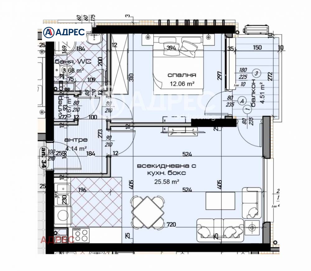 Продава 2-СТАЕН, гр. Варна, Младост 1