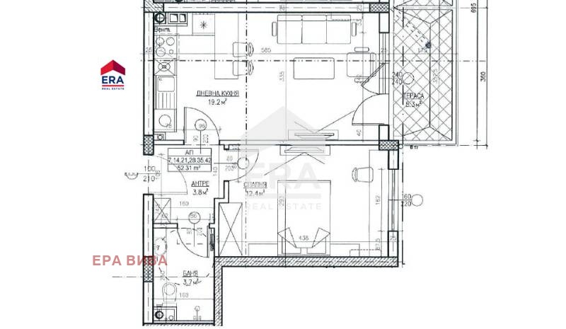 Продава 2-СТАЕН, гр. София, Левски Г, снимка 2 - Aпартаменти - 48402068