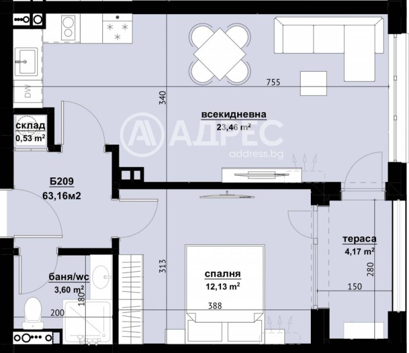 Продава 2-СТАЕН, гр. Бургас, област Бургас, снимка 3 - Апартаменти - 52397971