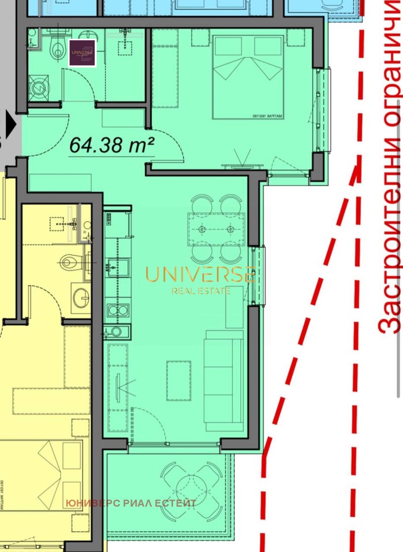 Продава 2-СТАЕН, к.к. Слънчев бряг, област Бургас, снимка 3 - Апартаменти - 53252296