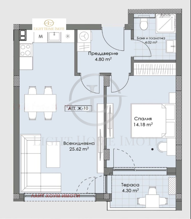 In vendita  1 camera da letto Plovdiv , Ostromila , 73 mq | 47969360 - Immagine [3]