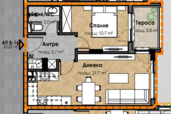 Продава 2-СТАЕН, гр. София, Малинова долина, снимка 3 - Апартаменти - 55922005