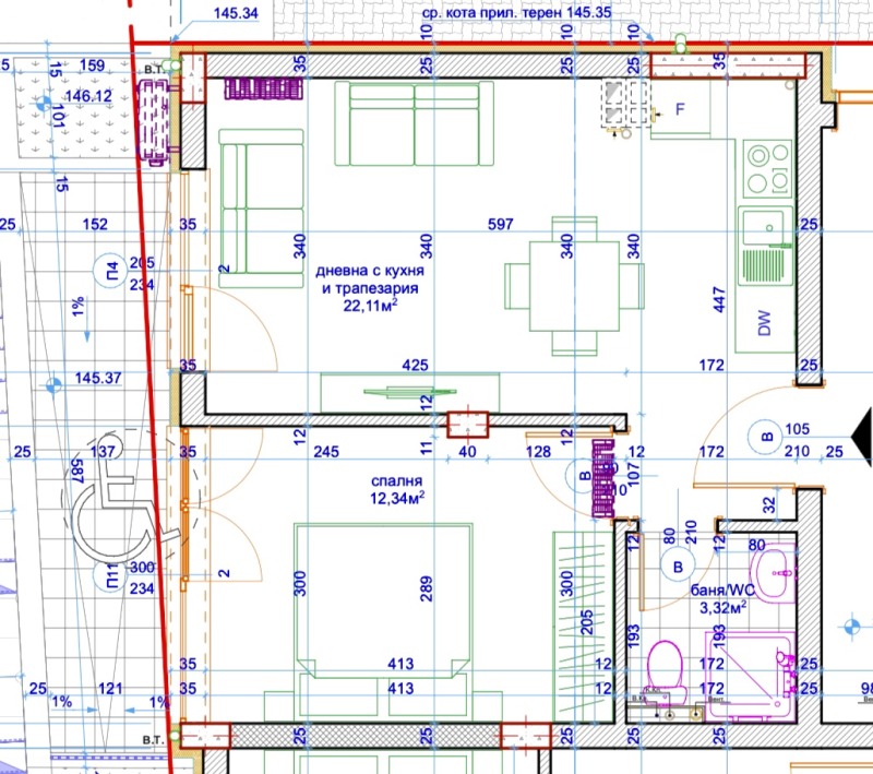 Na sprzedaż  1 sypialnia Warna , Briz , 66 mkw | 23402436 - obraz [2]