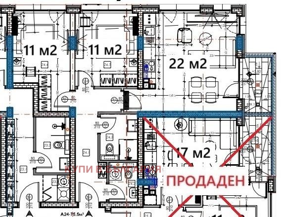 Προς πώληση  2 υπνοδωμάτια Βαρνα , Ηζγρεβ , 89 τ.μ | 71492940 - εικόνα [16]