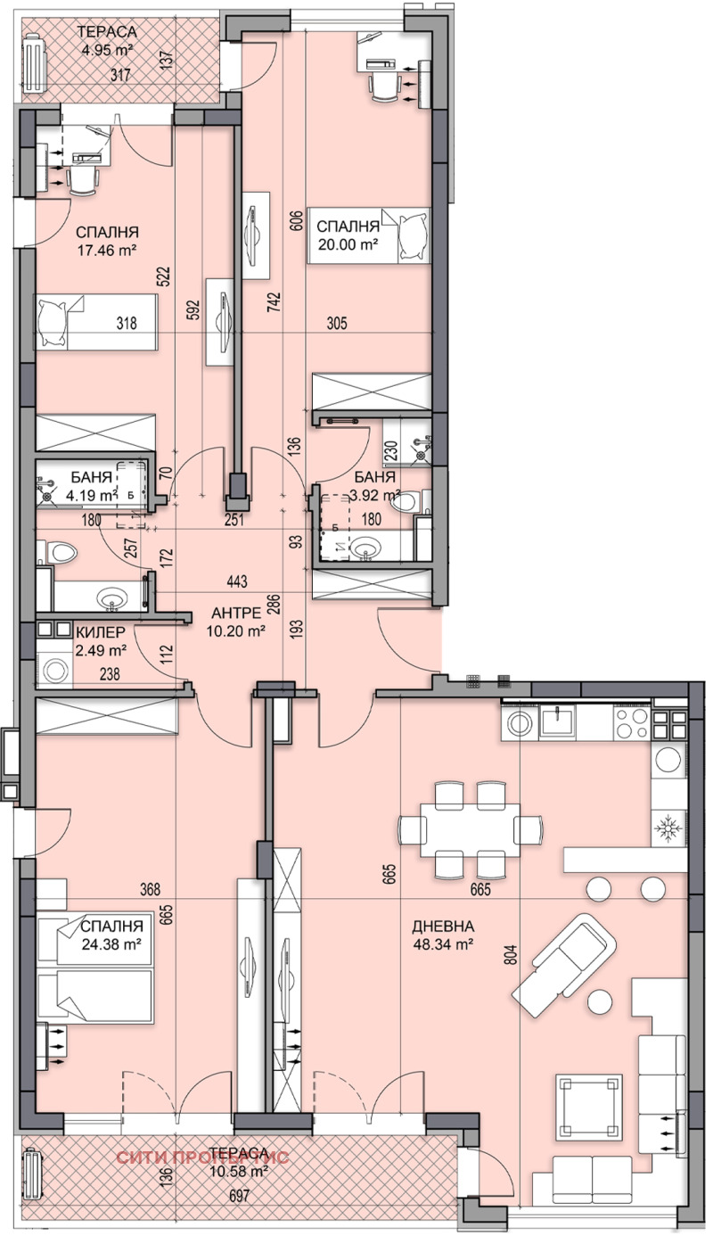 Продава  4-стаен град Пловдив , Гагарин , 201 кв.м | 57678991 - изображение [10]