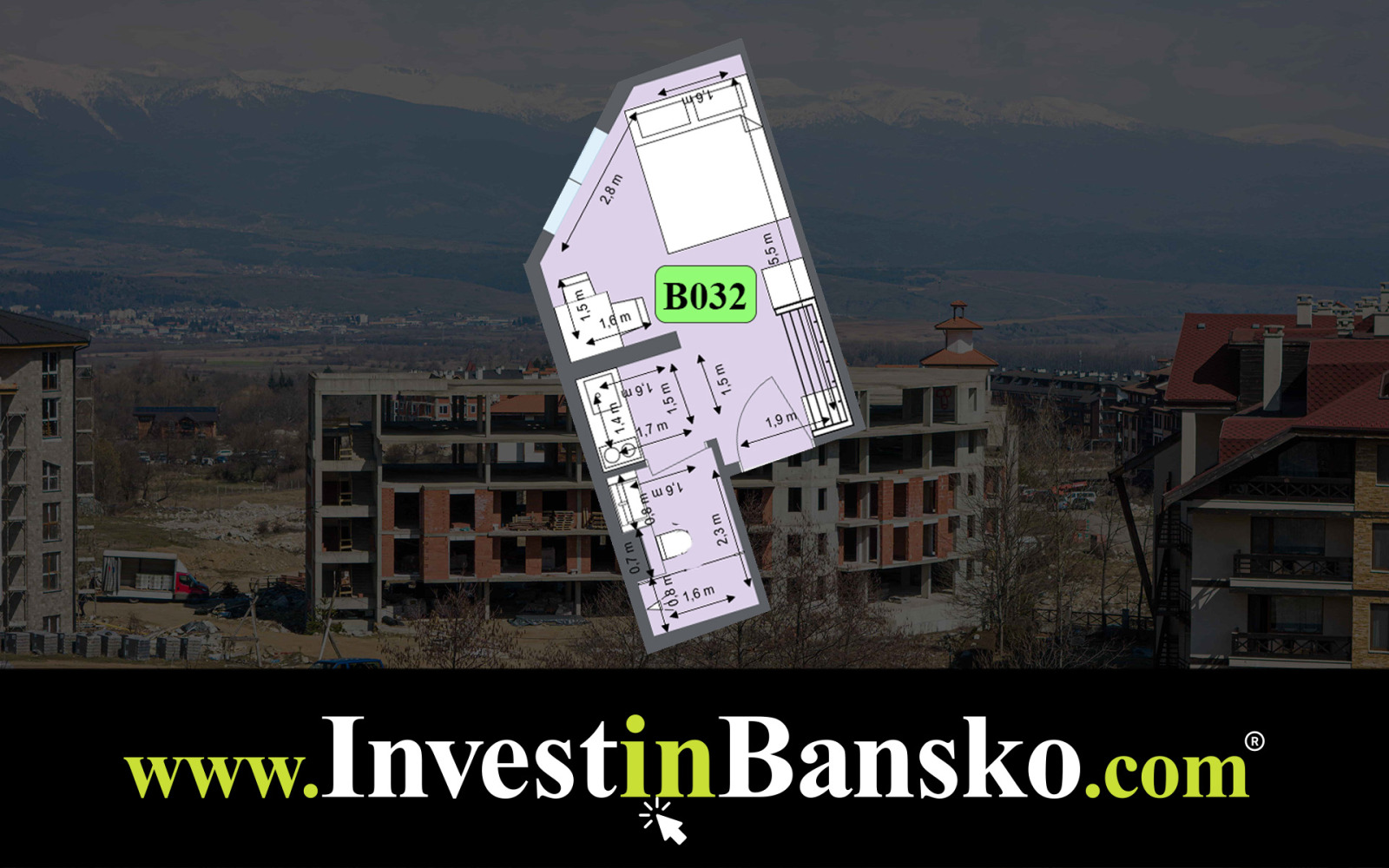 Продава 1-СТАЕН, гр. Банско, област Благоевград