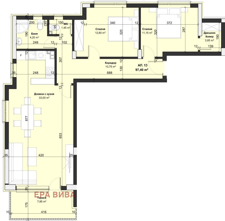 Продава 3-СТАЕН, гр. Варна, Виница, снимка 4 - Апартаменти - 54698936