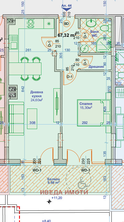 Na prodej  1 ložnice Varna , Vazraždane 1 , 68 m2 | 31878778 - obraz [2]