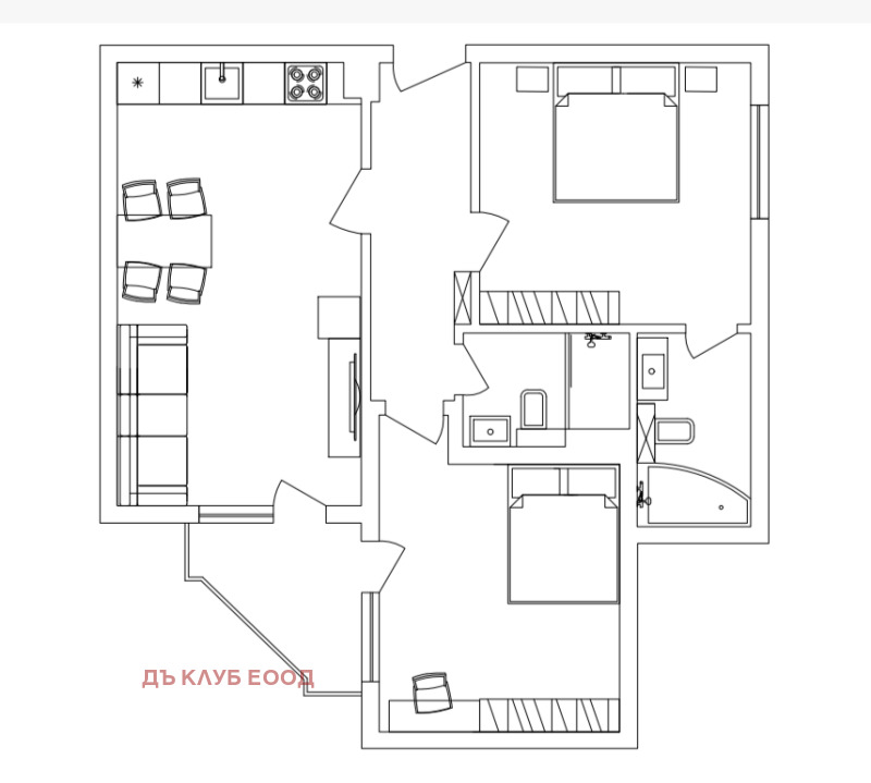 Te koop  2 slaapkamers Sofia , Studentski grad , 100 m² | 97093940 - afbeelding [15]