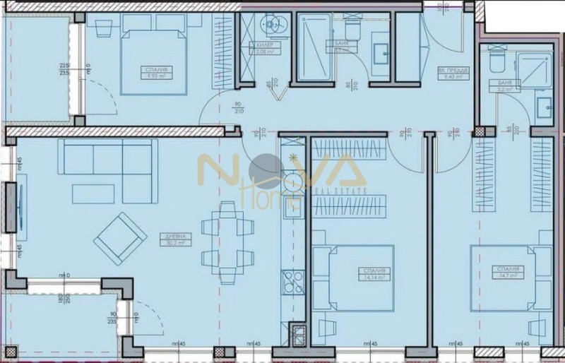 Продава 4-СТАЕН, гр. Варна, Кайсиева градина, снимка 5 - Апартаменти - 53413413