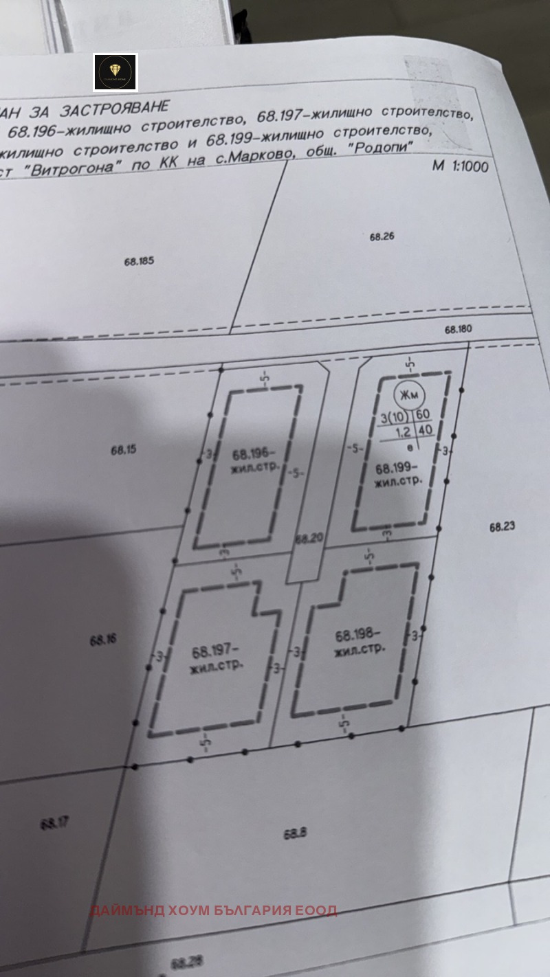 Продава  Парцел област Пловдив , с. Марково , 908 кв.м | 34716819 - изображение [4]