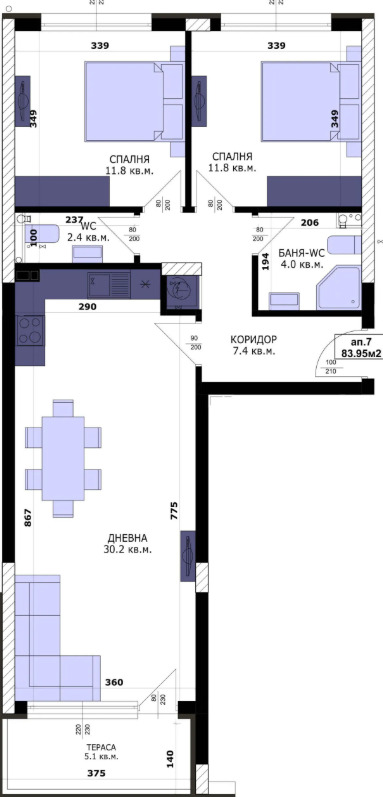 Продава  3-стаен град Варна , Кайсиева градина , 94 кв.м | 34468681 - изображение [3]