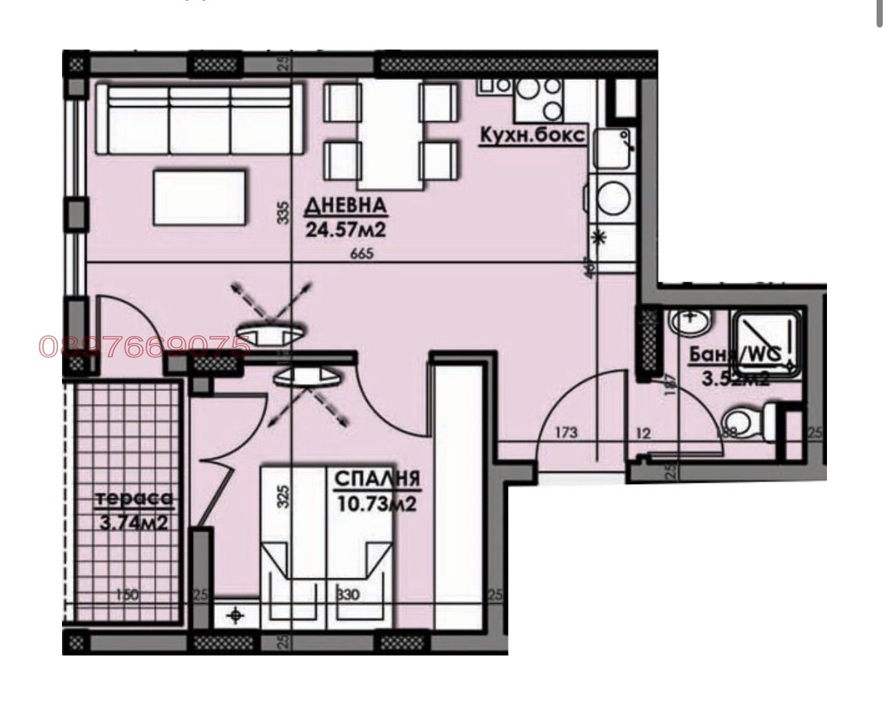 Продава 2-СТАЕН, гр. Бургас, Славейков, снимка 10 - Апартаменти - 53941263