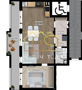 1 quarto Iujen, Plovdiv