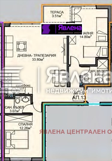 Продава 3-СТАЕН, гр. София, Обеля 2, снимка 1 - Aпартаменти - 48760121