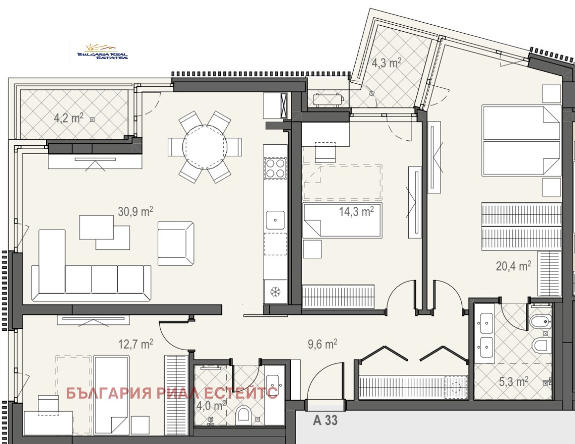Продава 3-СТАЕН, гр. София, Манастирски ливади, снимка 7 - Апартаменти - 53989875