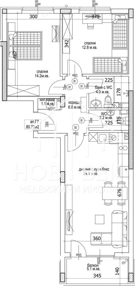 На продаж  2 спальні Варна , Възраждане 1 , 95 кв.м | 26187698 - зображення [6]