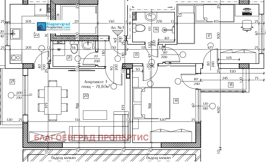 Продава 3-СТАЕН, гр. Благоевград, Широк център, снимка 2 - Апартаменти - 49479173