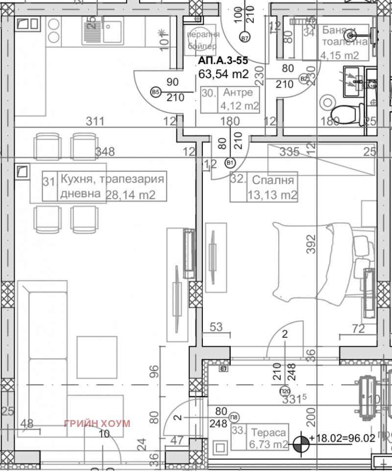 Продава 2-СТАЕН, гр. Варна, к.к. Св.Св. Константин и Елена, снимка 5 - Апартаменти - 52882191