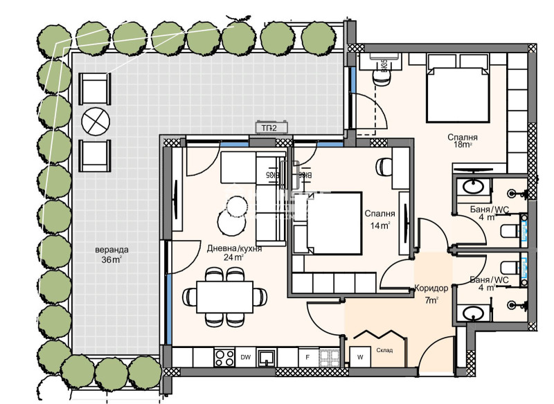 Продава  3-стаен град Пловдив , Кършияка , 129 кв.м | 96303664 - изображение [2]