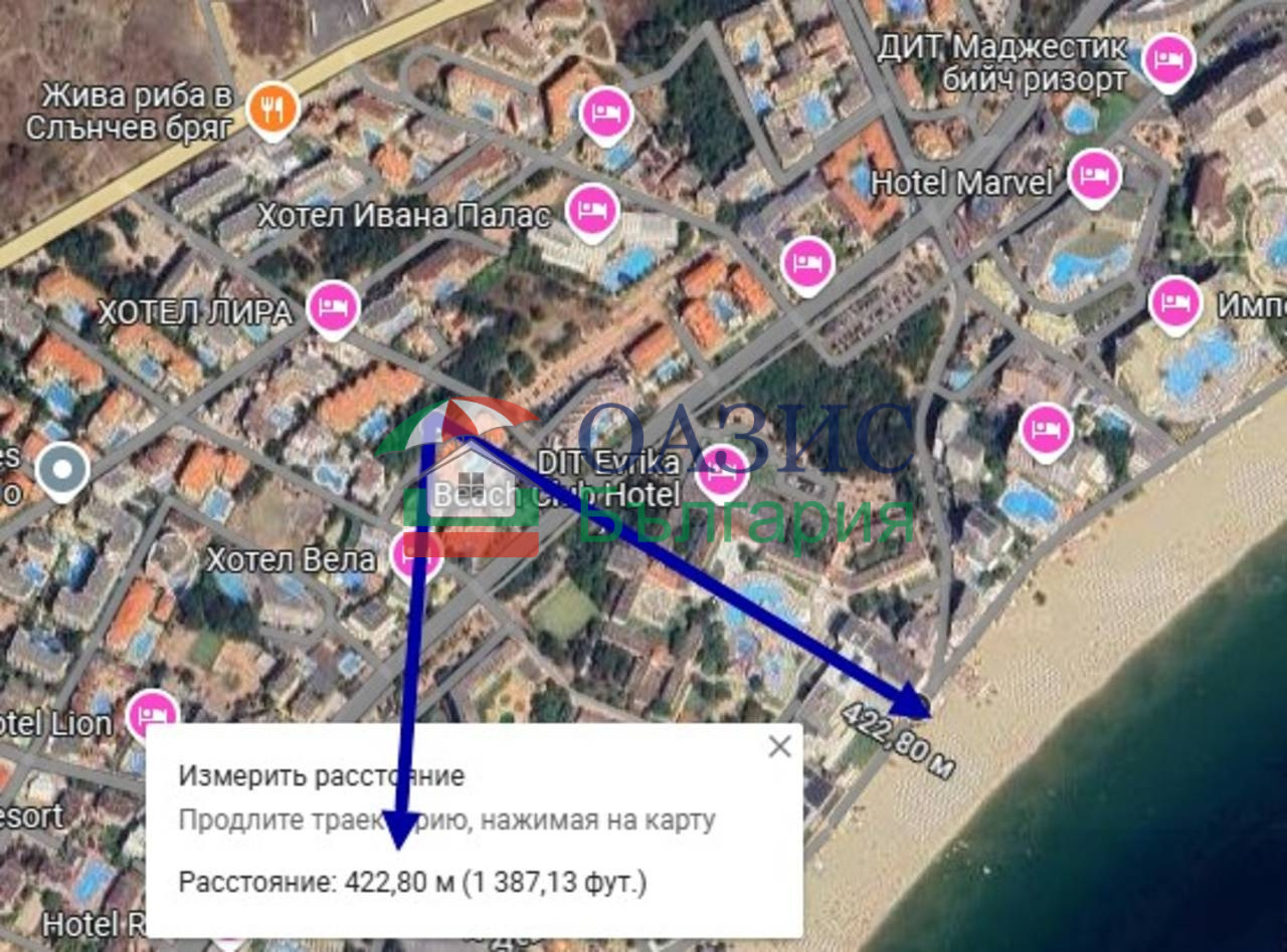 Продава 1-СТАЕН, к.к. Слънчев бряг, област Бургас, снимка 15 - Апартаменти - 52422435