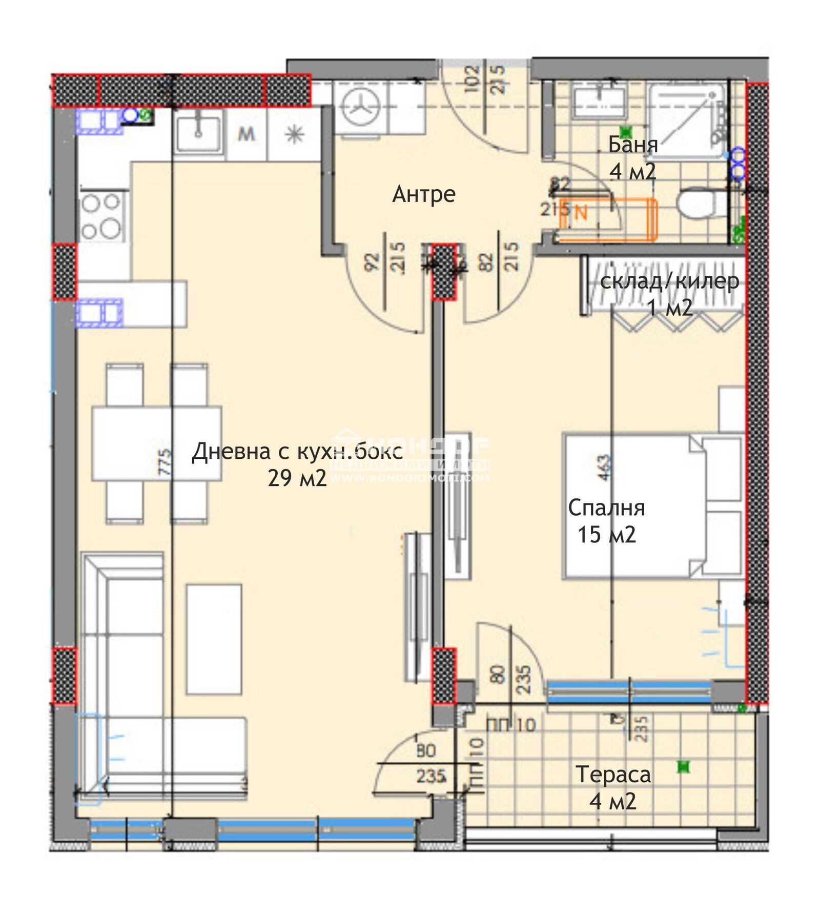 Продава 2-СТАЕН, гр. Пловдив, Тракия, снимка 2 - Апартаменти - 49952525