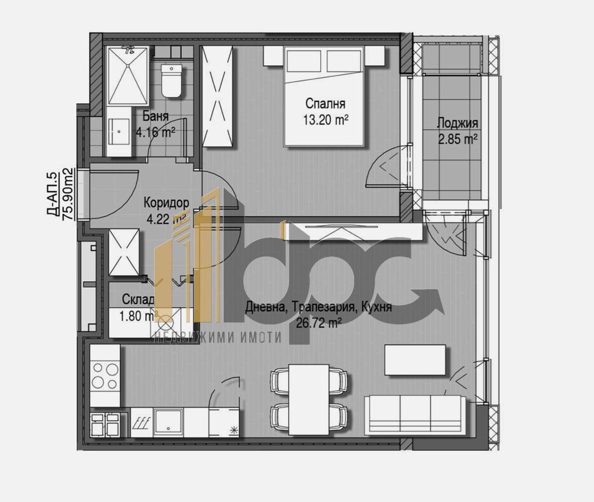 Продава 2-СТАЕН, гр. София, Кръстова вада, снимка 2 - Апартаменти - 53074076