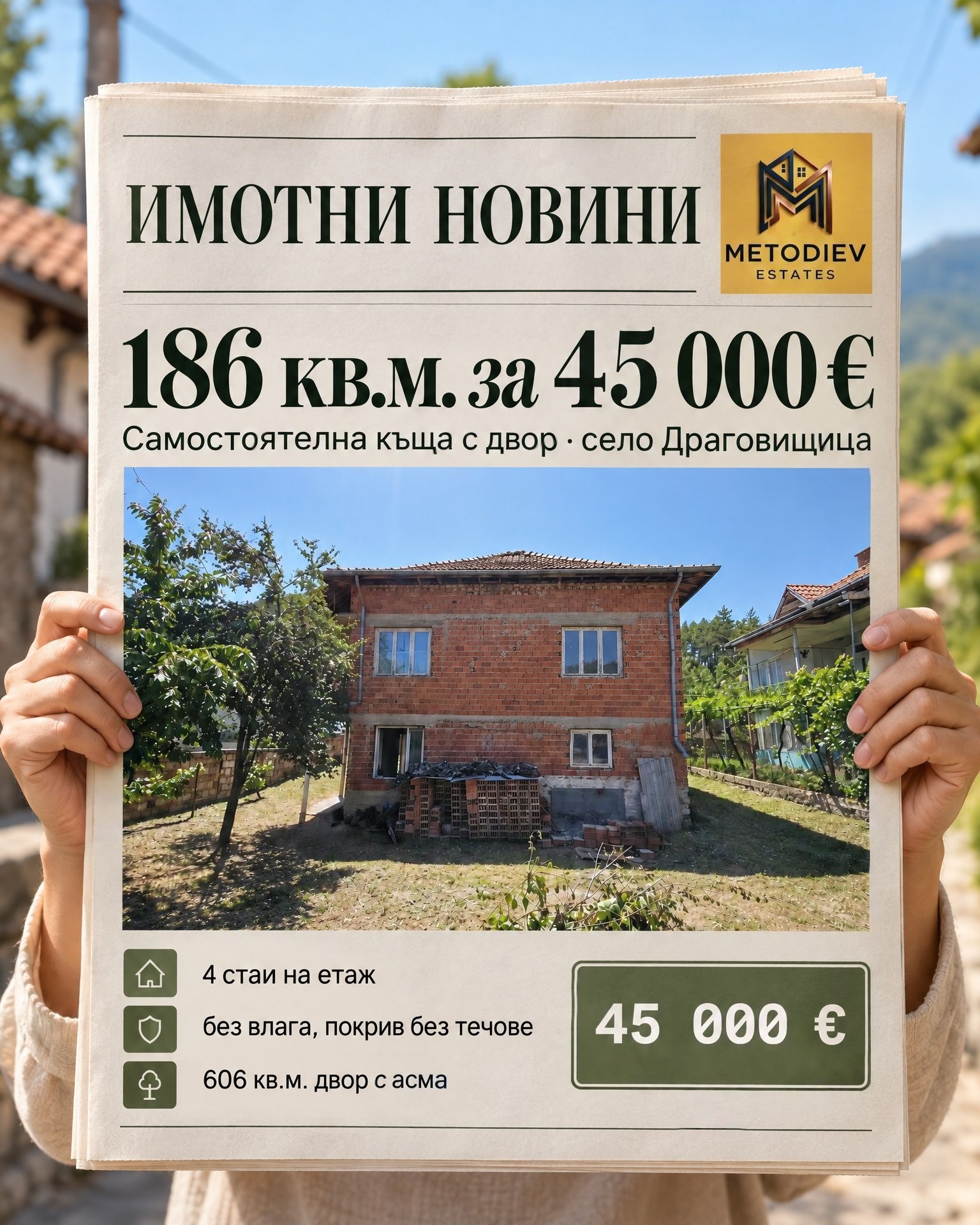Продава КЪЩА, с. Драговищица, област Кюстендил