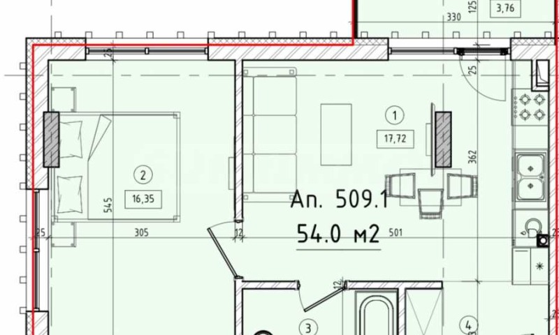 Продава 2-СТАЕН, гр. Варна, м-т Ален мак, снимка 2 - Aпартаменти - 48981456