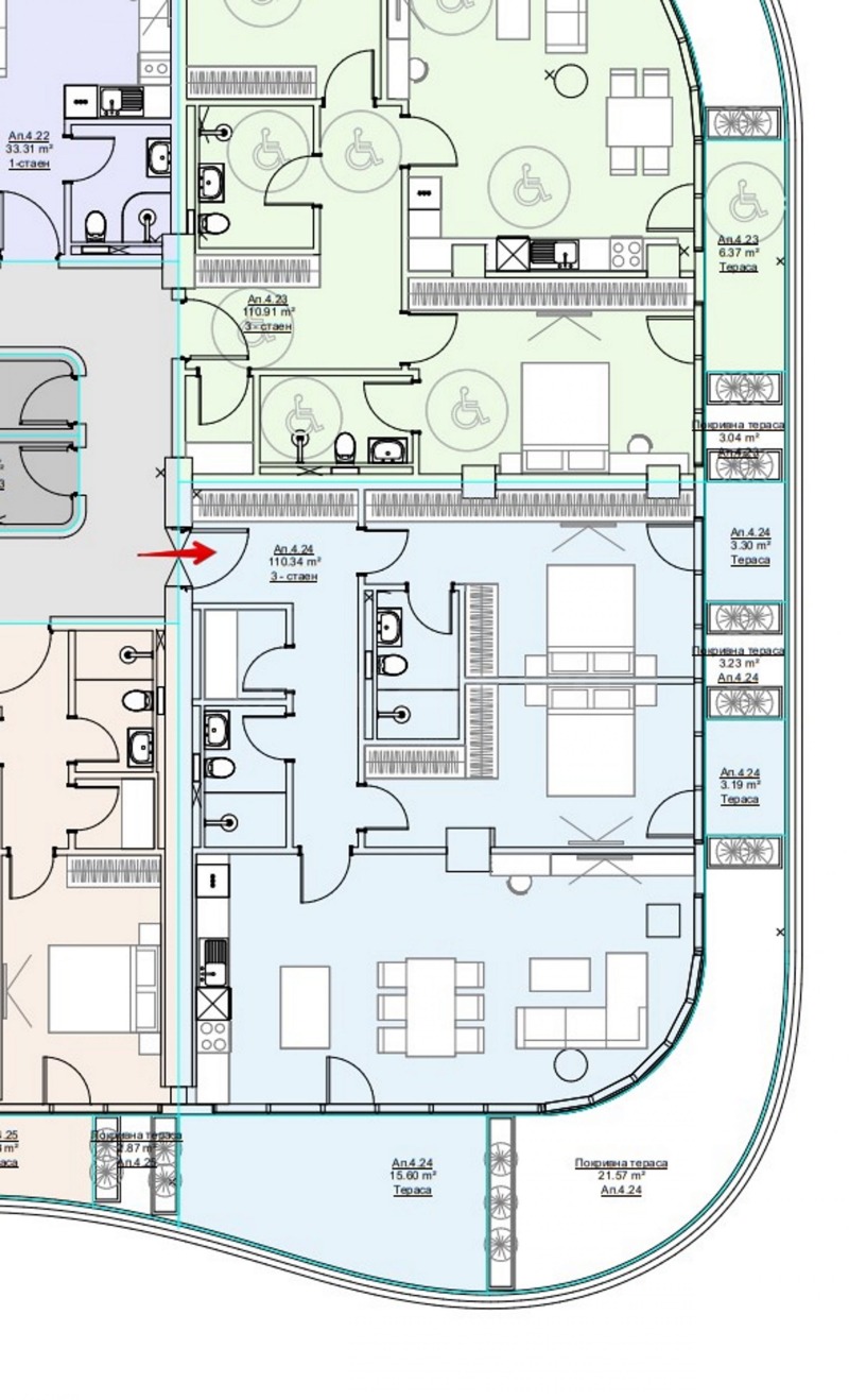 Продава 3-СТАЕН, гр. София, Дианабад, снимка 3 - Апартаменти - 51593436
