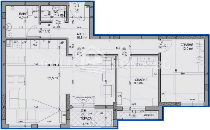 Продава 3-СТАЕН, гр. Пловдив, Христо Смирненски, снимка 2 - Апартаменти - 54777384