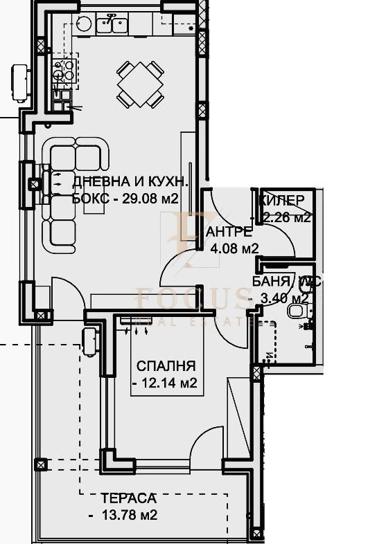 Продается  1 спальня Пловдив , Остромила , 92 кв.м | 31589620 - изображение [2]