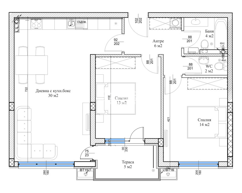 Продава 3-СТАЕН, гр. Пловдив, Остромила, снимка 2 - Aпартаменти - 47381366