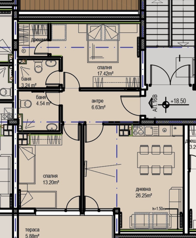 Продава 3-СТАЕН, гр. София, Овча купел 1, снимка 13 - Апартаменти - 53314714